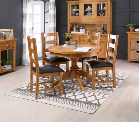 Những bộ bàn ăn gỗ mang phong cách Rustic - Ảnh 3.