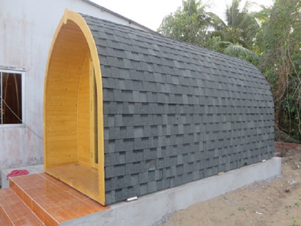 Cận cảnh căn nhà gỗ 